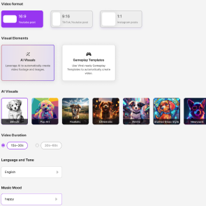 Generate your audio